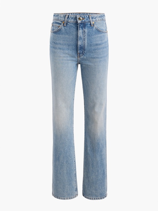 KHAITE Denim - KHAITE Danielle High-Rise Straight-Leg Jeans